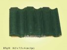 Tilde-shape, green tile (1pc)