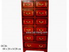 H120cm lacquer chest with 11drawers